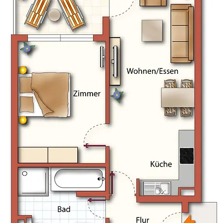 Apartment Brise Strandresidenz Else Marie App 34